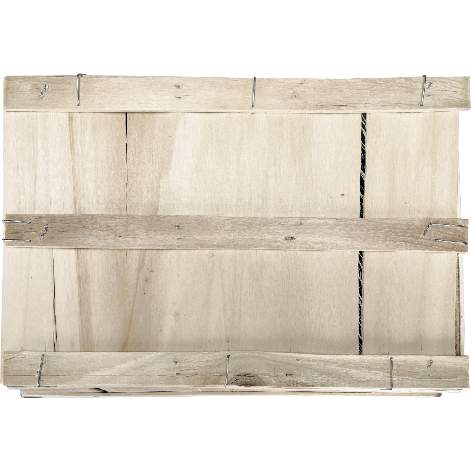 Mand, hout, 42.5x30x13.5cm, vierkant, naturel