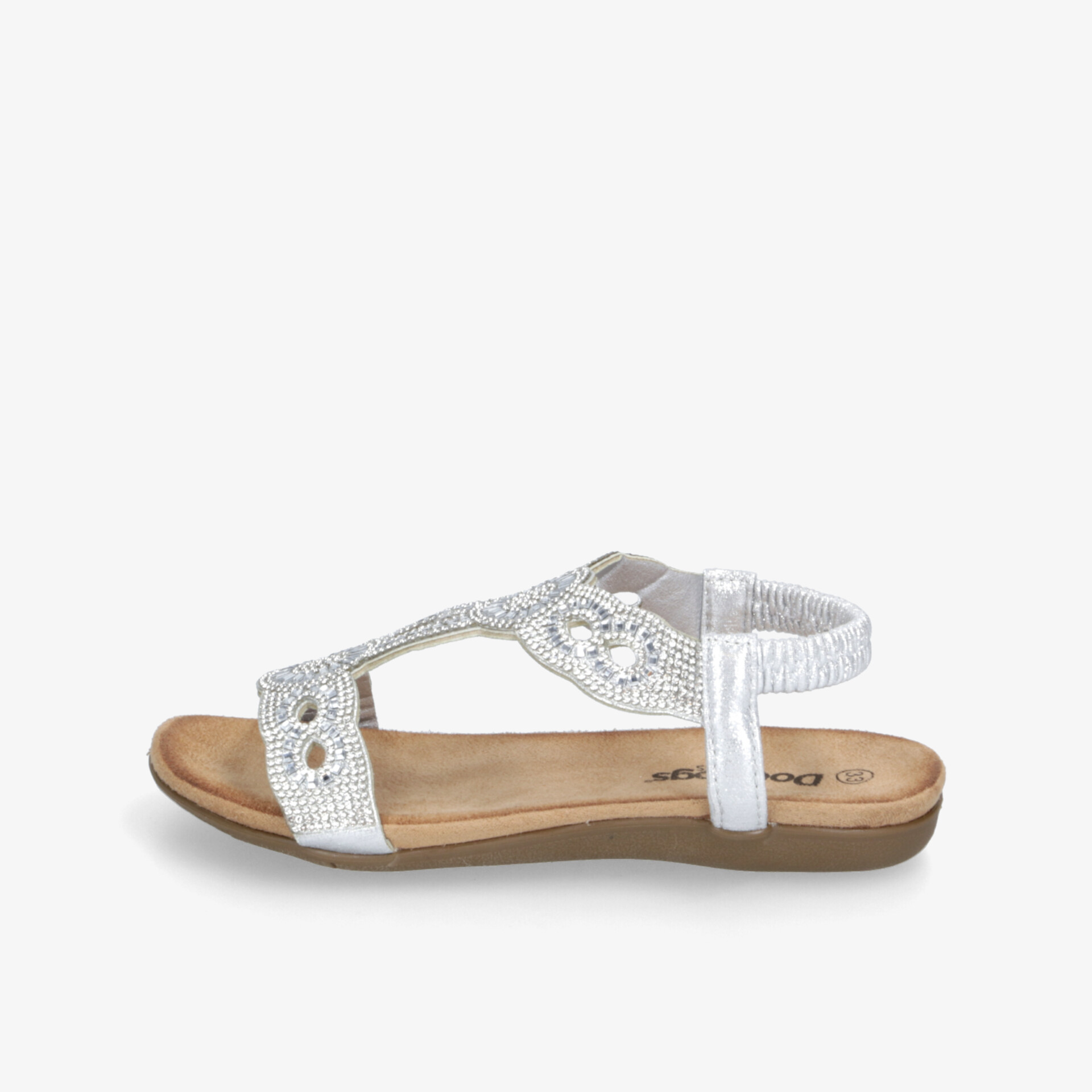 DooDogs Kinder Sandalen silber