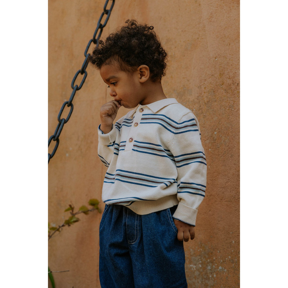 Køb Fliink Sandshell Stripe Benny Ls Polo