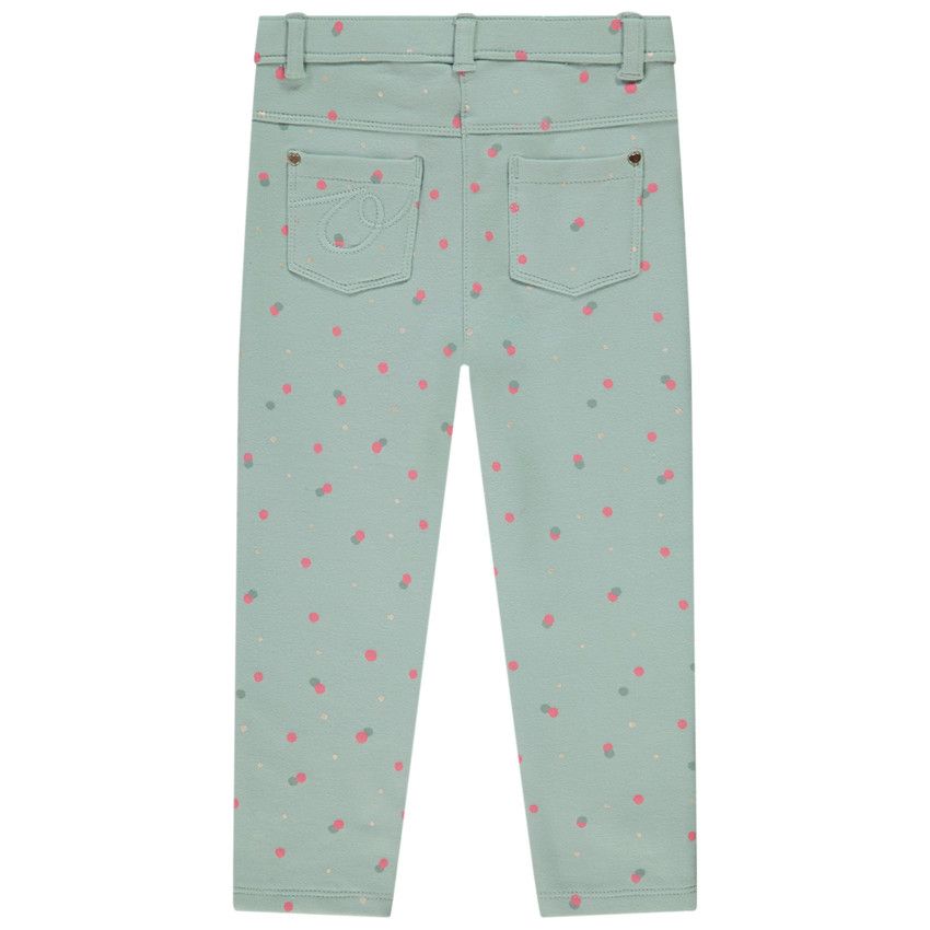 Jegging en molleton imprimé fantaisie pour bébé fille - Vert