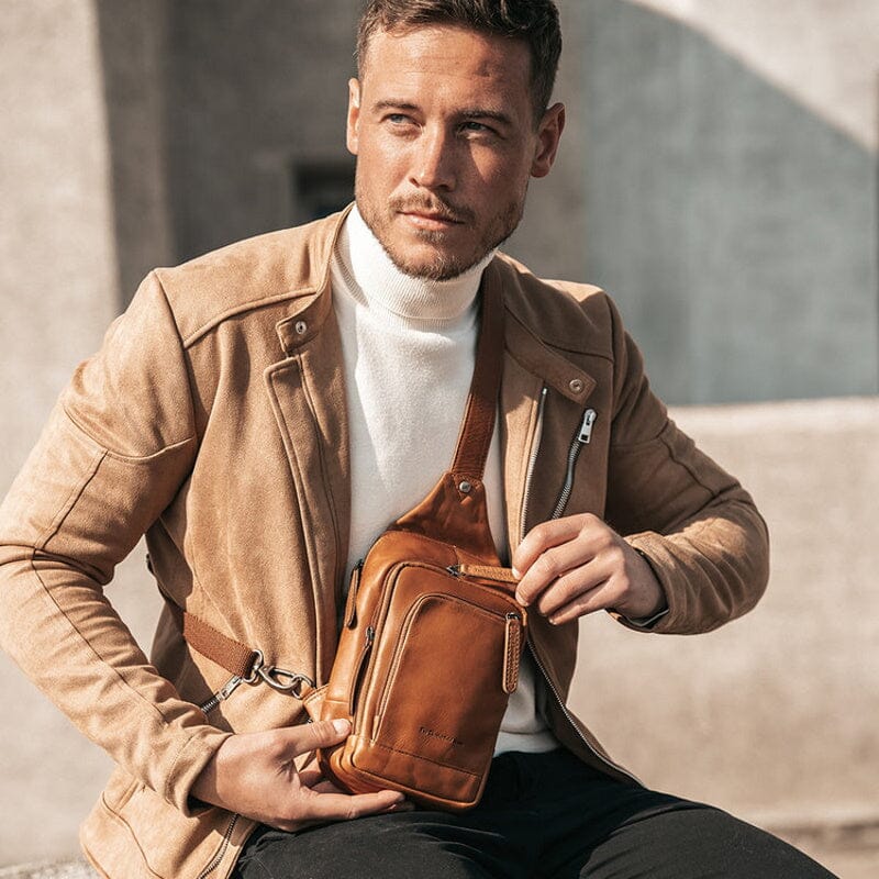 Chesterfield Brand Riga Crossbody Brown