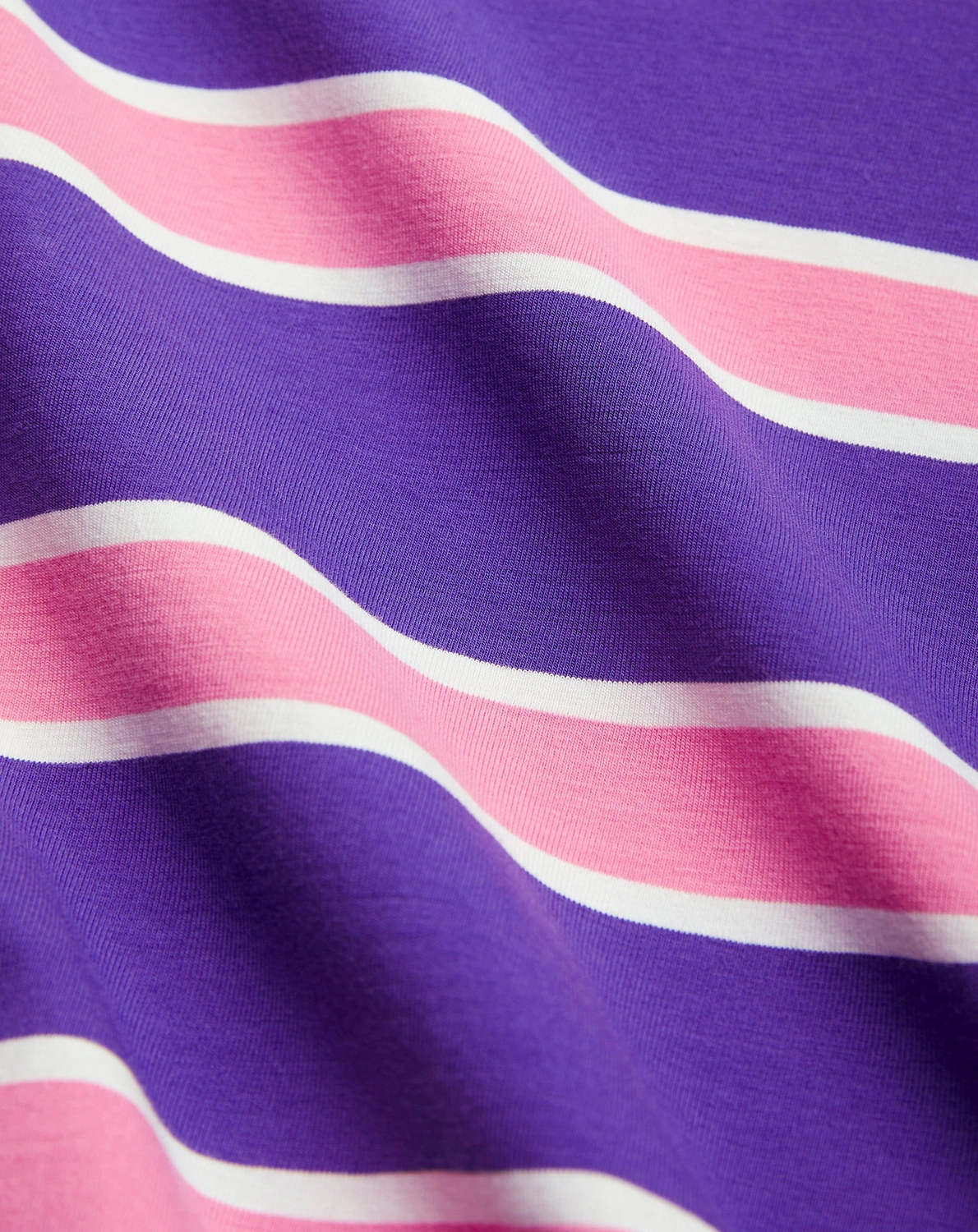 Kurzarm-Kleid STRIPE in purple