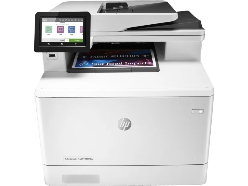 HP Color LaserJet Pro MFP M479fdw - Multifunktionsprinter - farve - laser - Legal (216 x 356 mm) (original) - A4/Legal (medie) - op til 27 spm (kopiering) - op til 27 spm (udskriver) - 300 ark - 33.6 Kbps - USB 2.0, LAN, Wi-Fi(n), USB vært