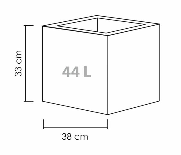 Scheurich Kunststoff-Topf C-Cube, quadratisch