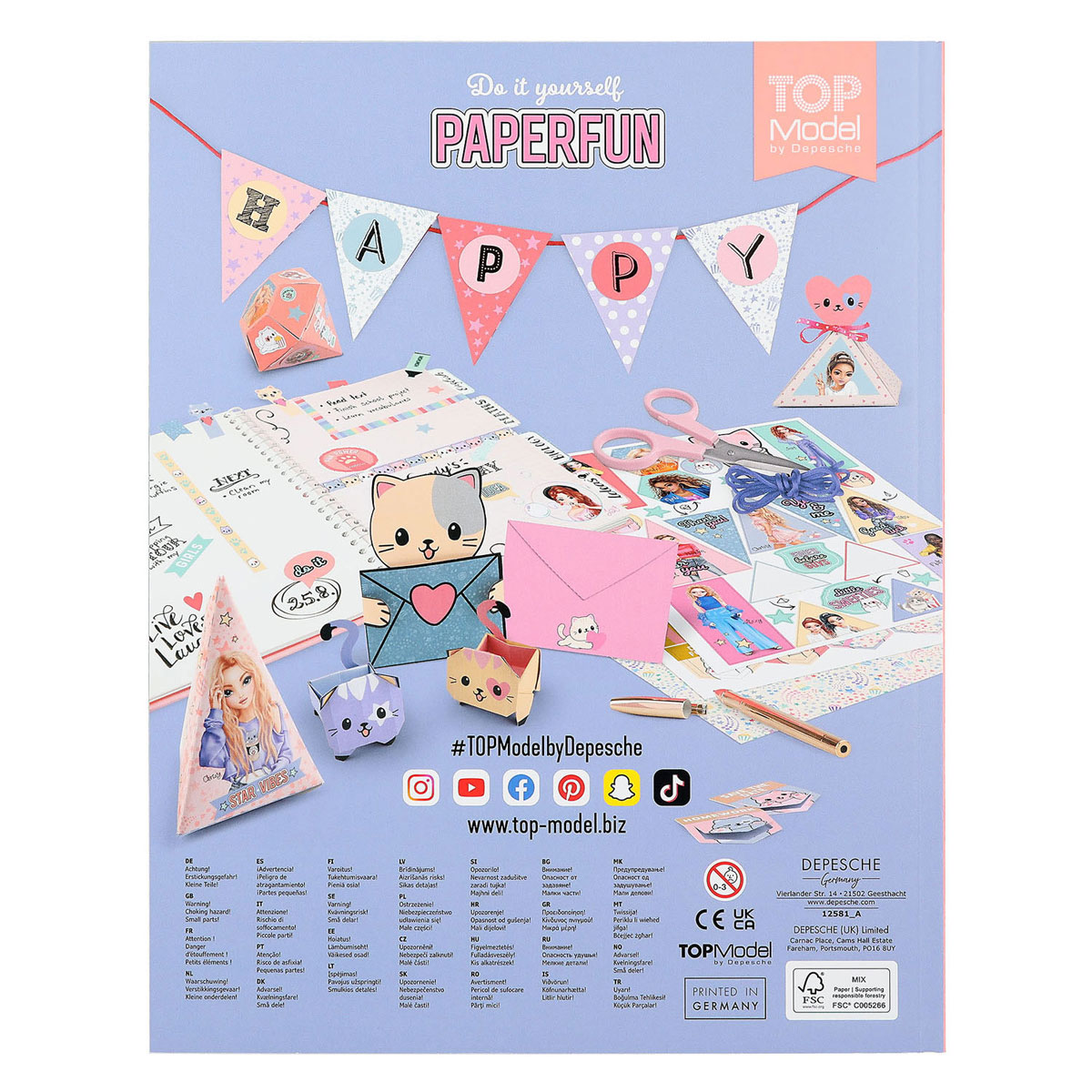 TOPModel DIY Papier Fun Boek Cutie Star