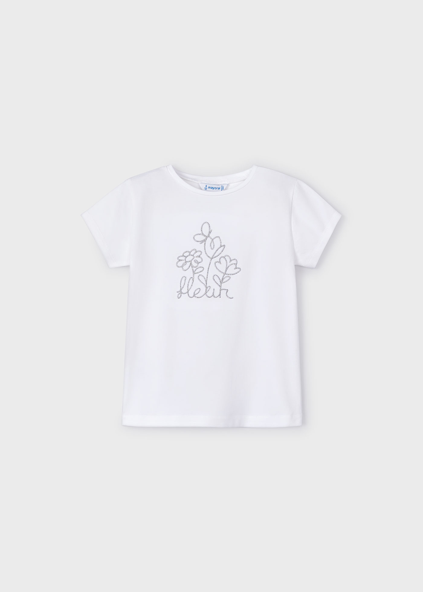 Camiseta bordada Better Cotton para meninas