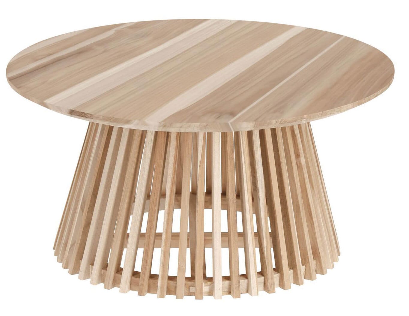 KaveHome Couchtisch IRUNE 80 x 40 cm Teak braun