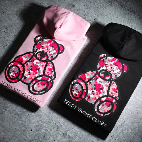 Sweat Capuche Damier Paris Pink Noir