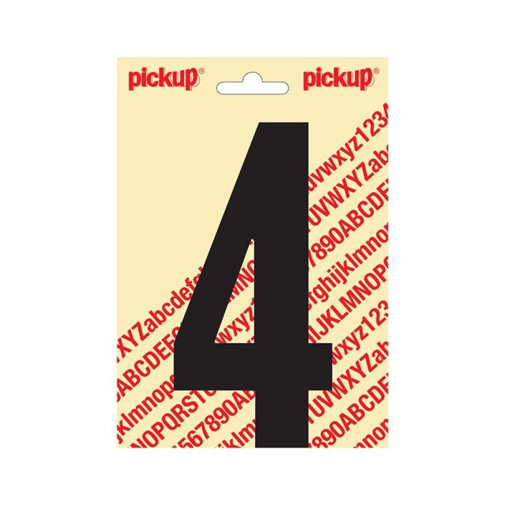 NUMMER PICKUPNOBEL 150MM 4 SVART