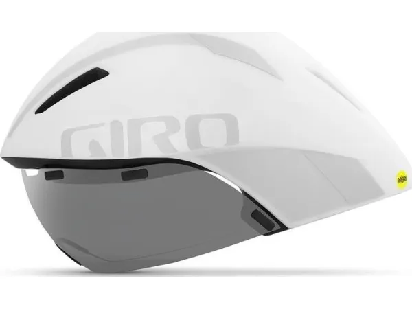 Giro time hjelm GIRO AEROHEAD INTEGRATED MIPS mat hvid sølv størrelse S (51-55 cm) (NY)