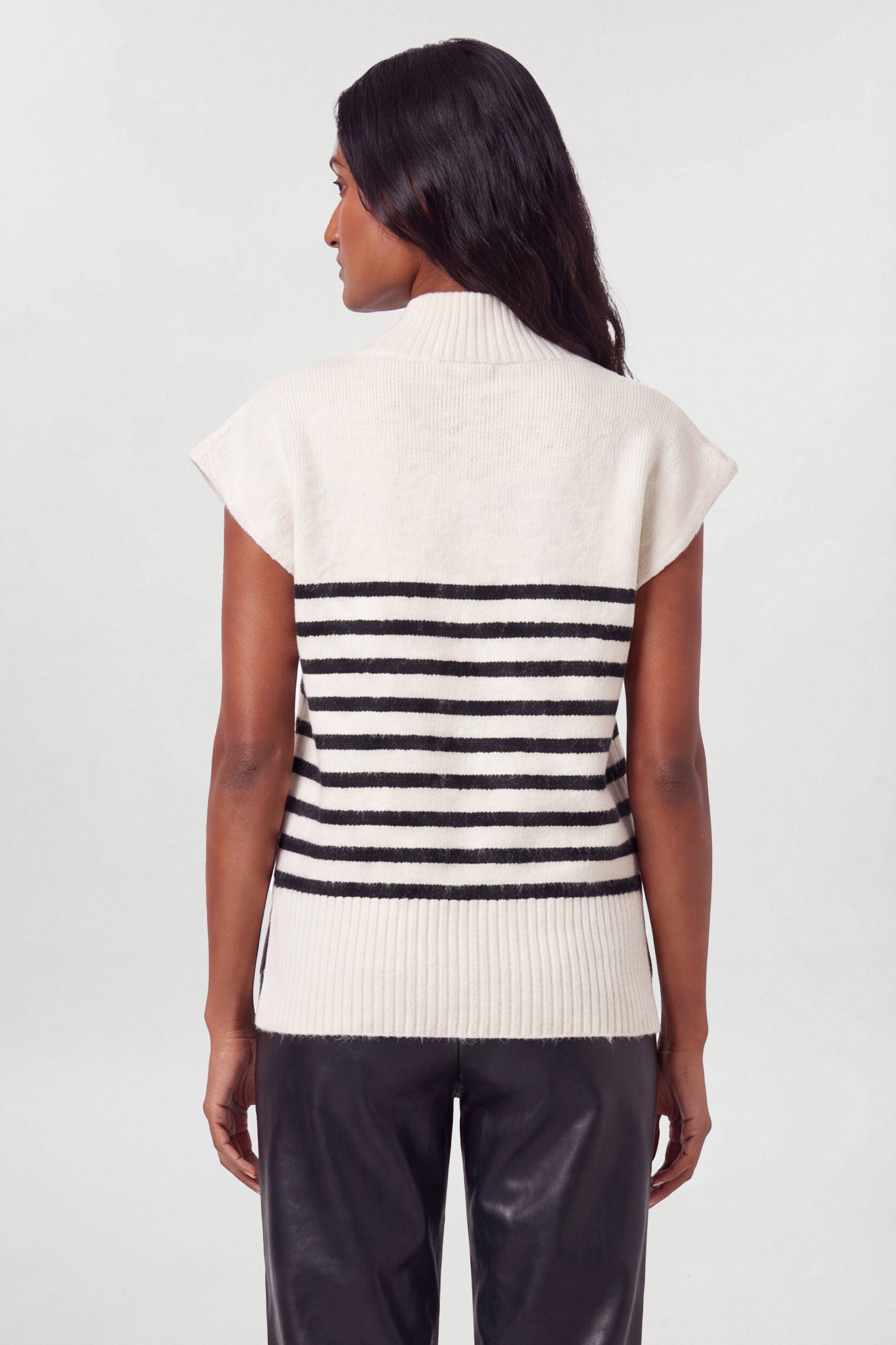 KarenMillen Haut En Maille Douce Mélange Laine Col V