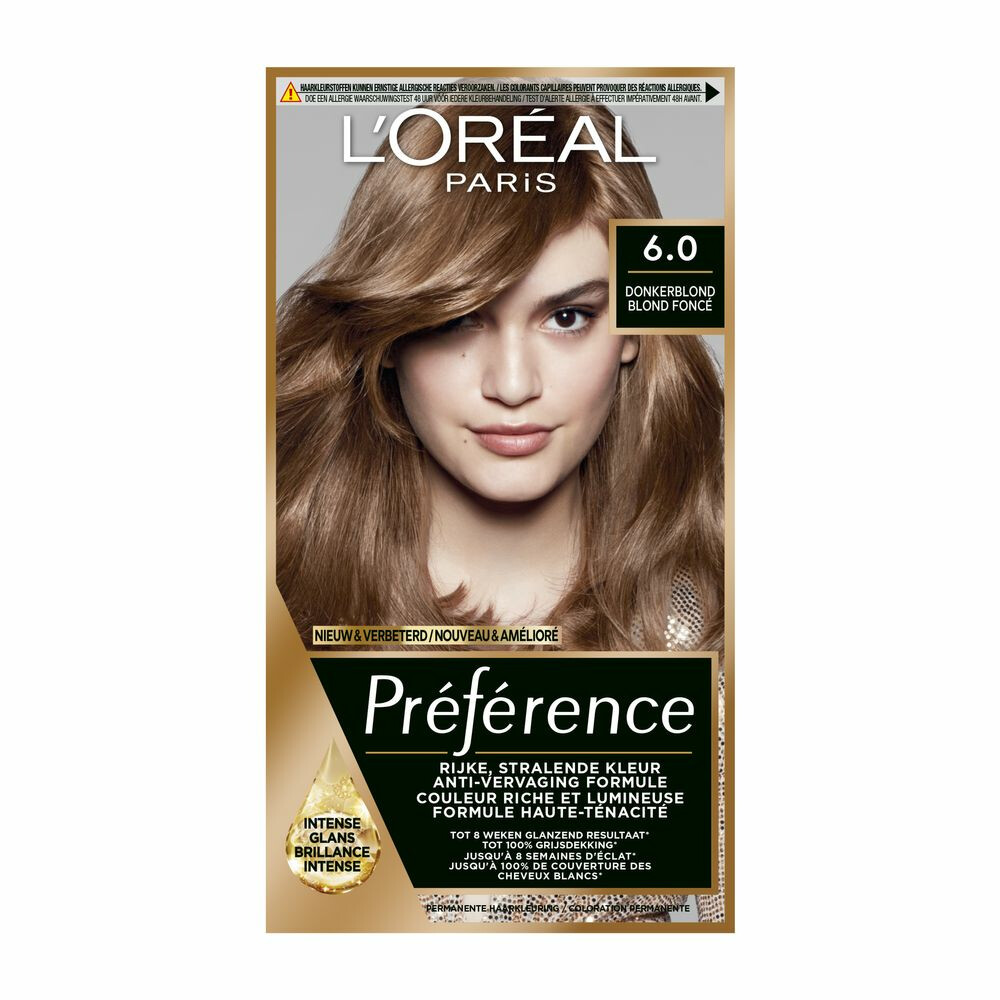 L'Oréal Préférence Permanente Haarkleuring 6.0 Donkerblond