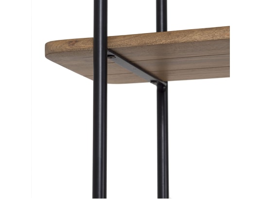 BOIS ET CHIFFONS CONCEPT - Etagère Étagère 2 portes plateau marbre blanc - manguier kfir ii