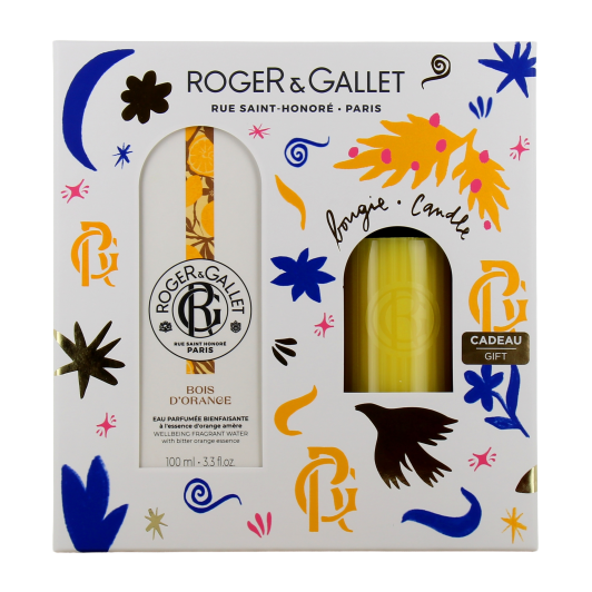 Roger et Gallet Coffret Eau Parfumée Bienfaisante et Bougie - Idée cadeau