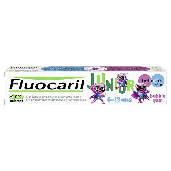 Fluocaril Junior 6-12 anos Pasta de dente em gel com bolhas 75ml