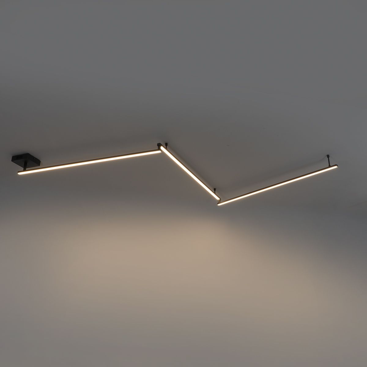 Plafondlamp zwart 300 cm incl. LED 3-staps dimbaar verstelbaar - Annuschka