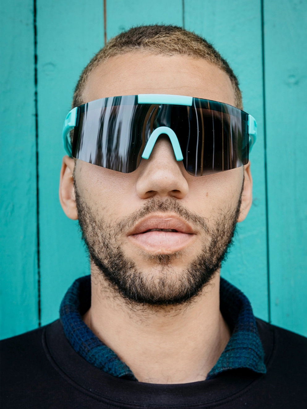 CHPO Luca Turquoise Sunglasses black