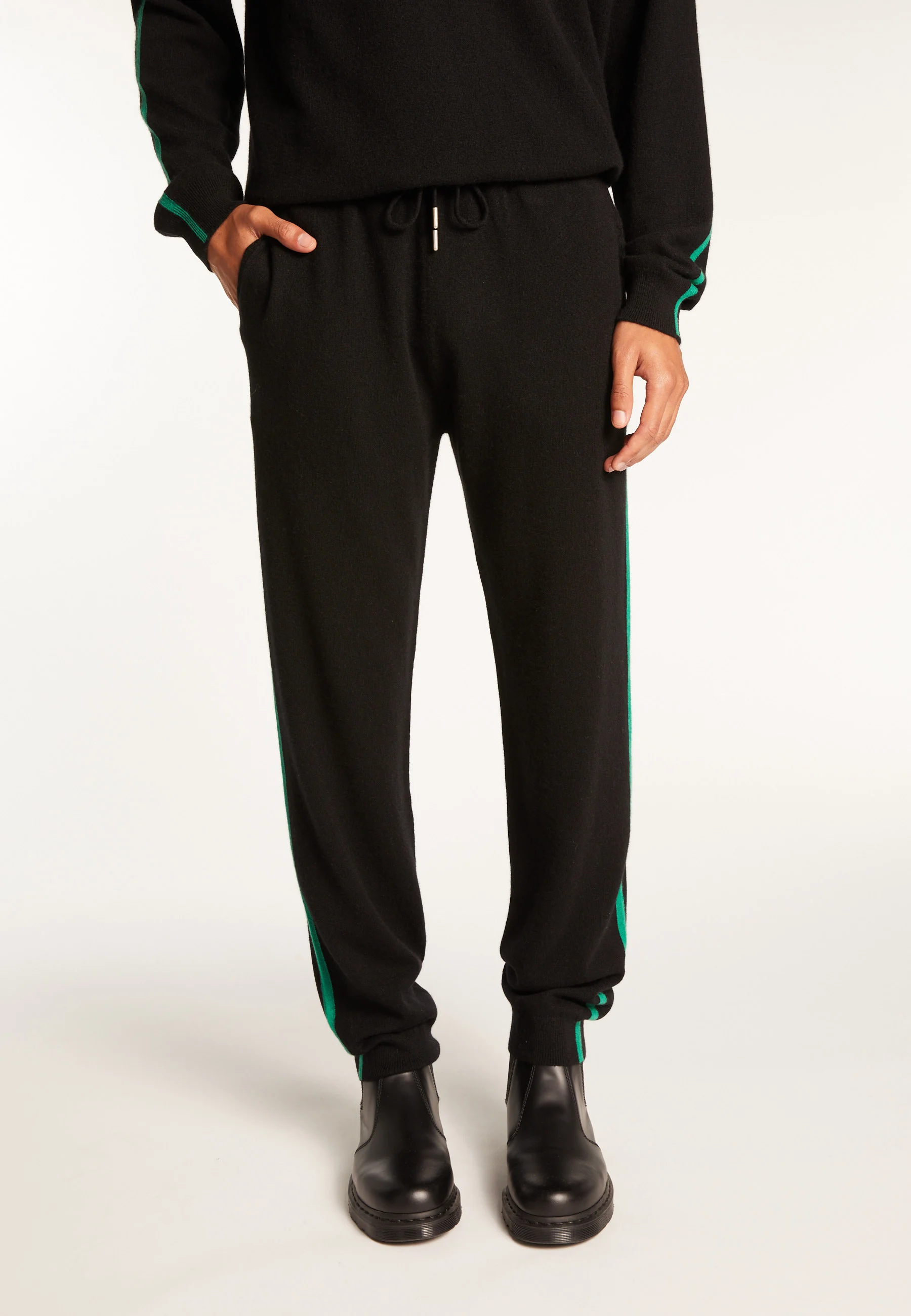 TULLIOAH24 - Pantalon en cachemire | Noir