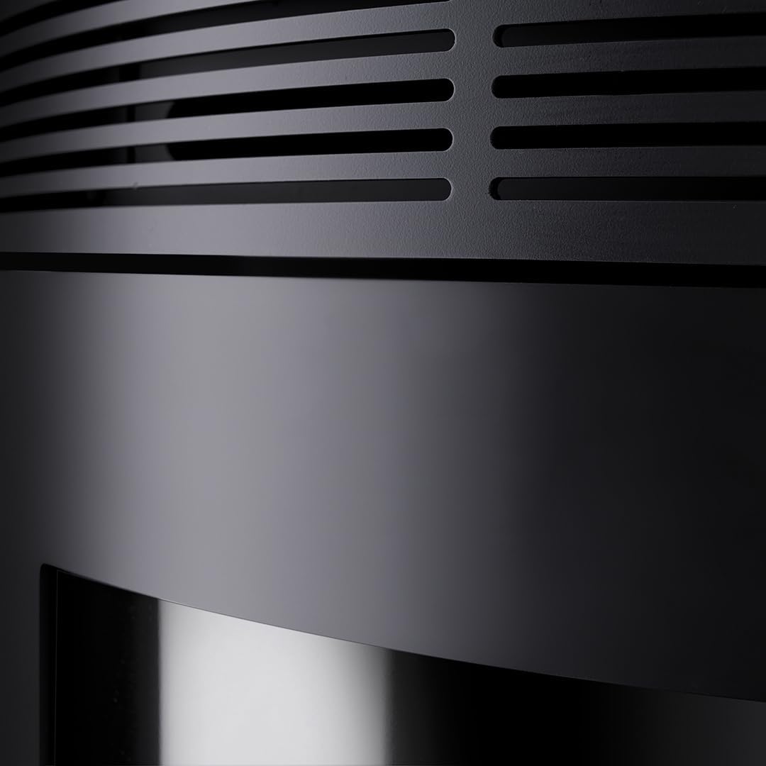 Kaminofen Hark 130 ECOplus 6 kW - Ofenkacheln: quarz-weiß - Korpus: graphit