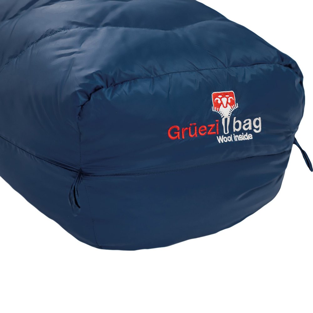 Grüezi Bag Biopod DownWool Ice 185 Schlafsack night blue