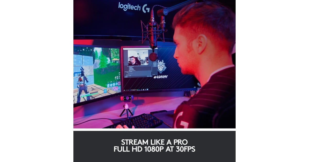 LogitechC922 Pro Stream Webcam  (Zwart)