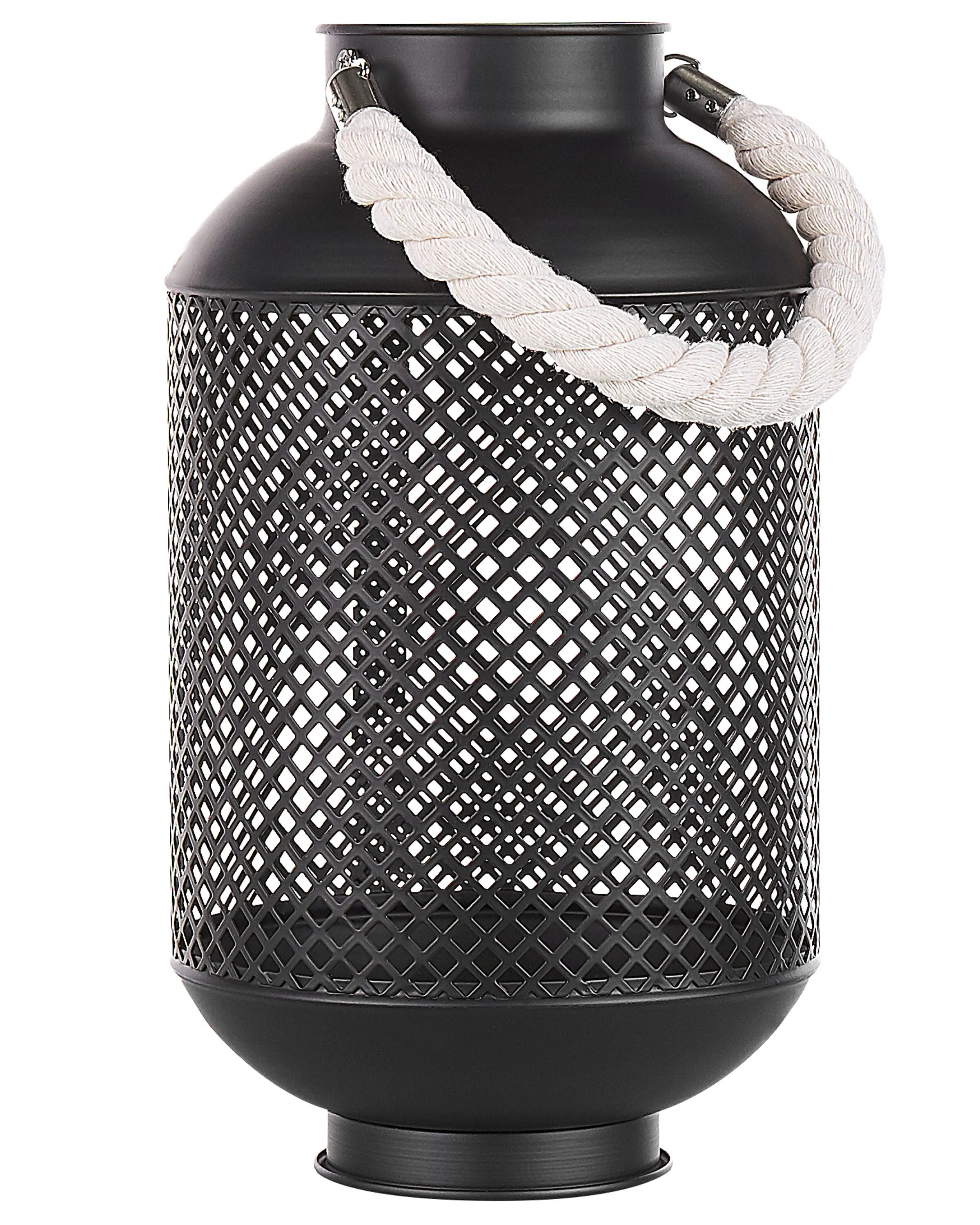 Lantaarn CORON Metaal 34 cm Zwart