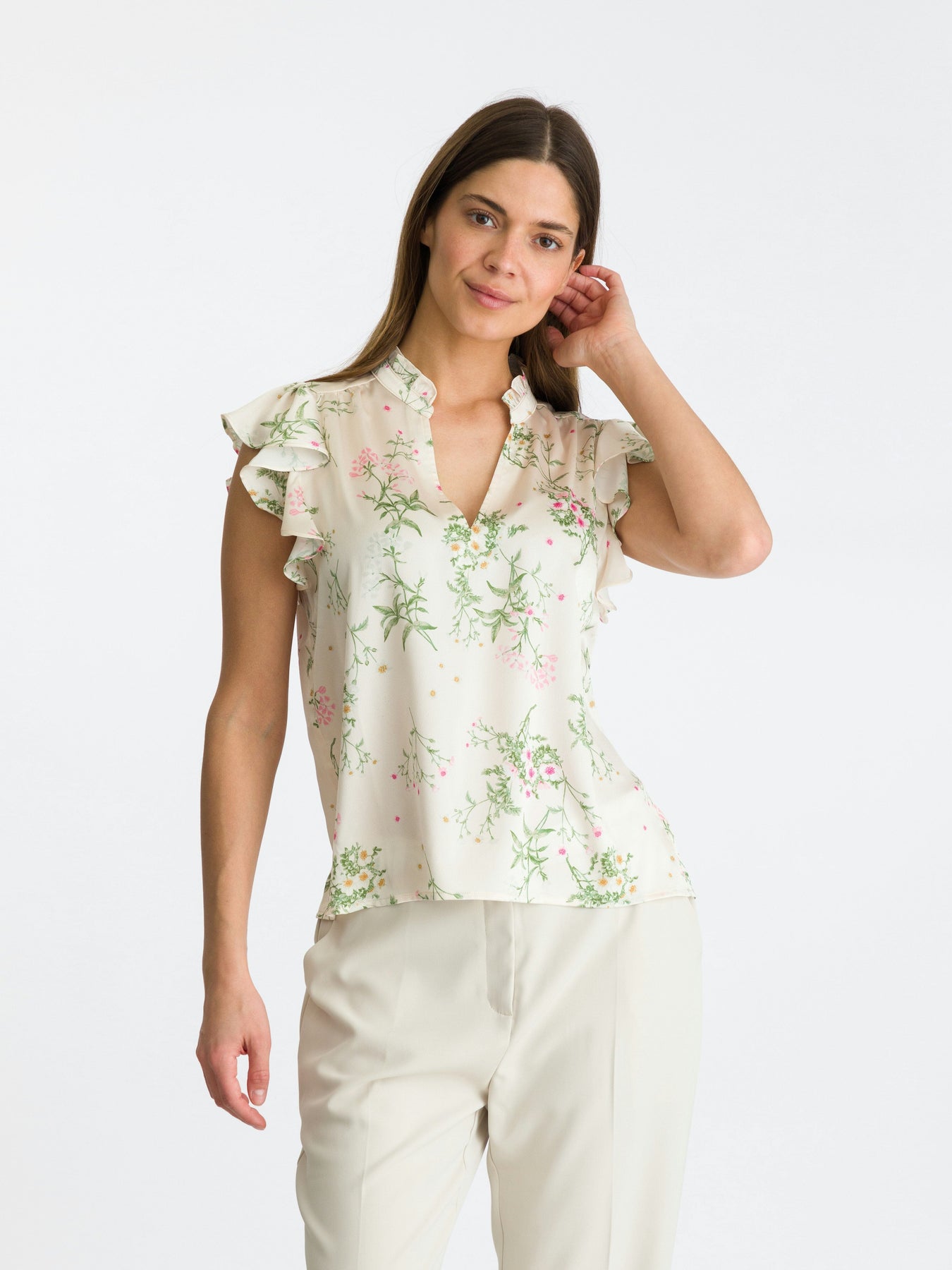Neo Noir Stella Flower Field Blouse