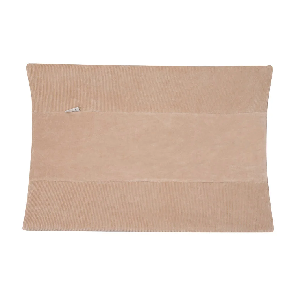 aankleedkussenhoes Urban Taupe velvet rib