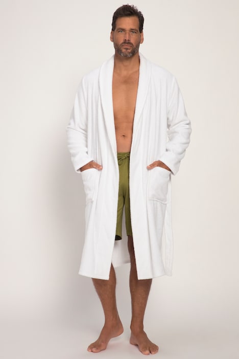 Bademantel, Homewear, Schalkragen, Frottee, bis 8XL