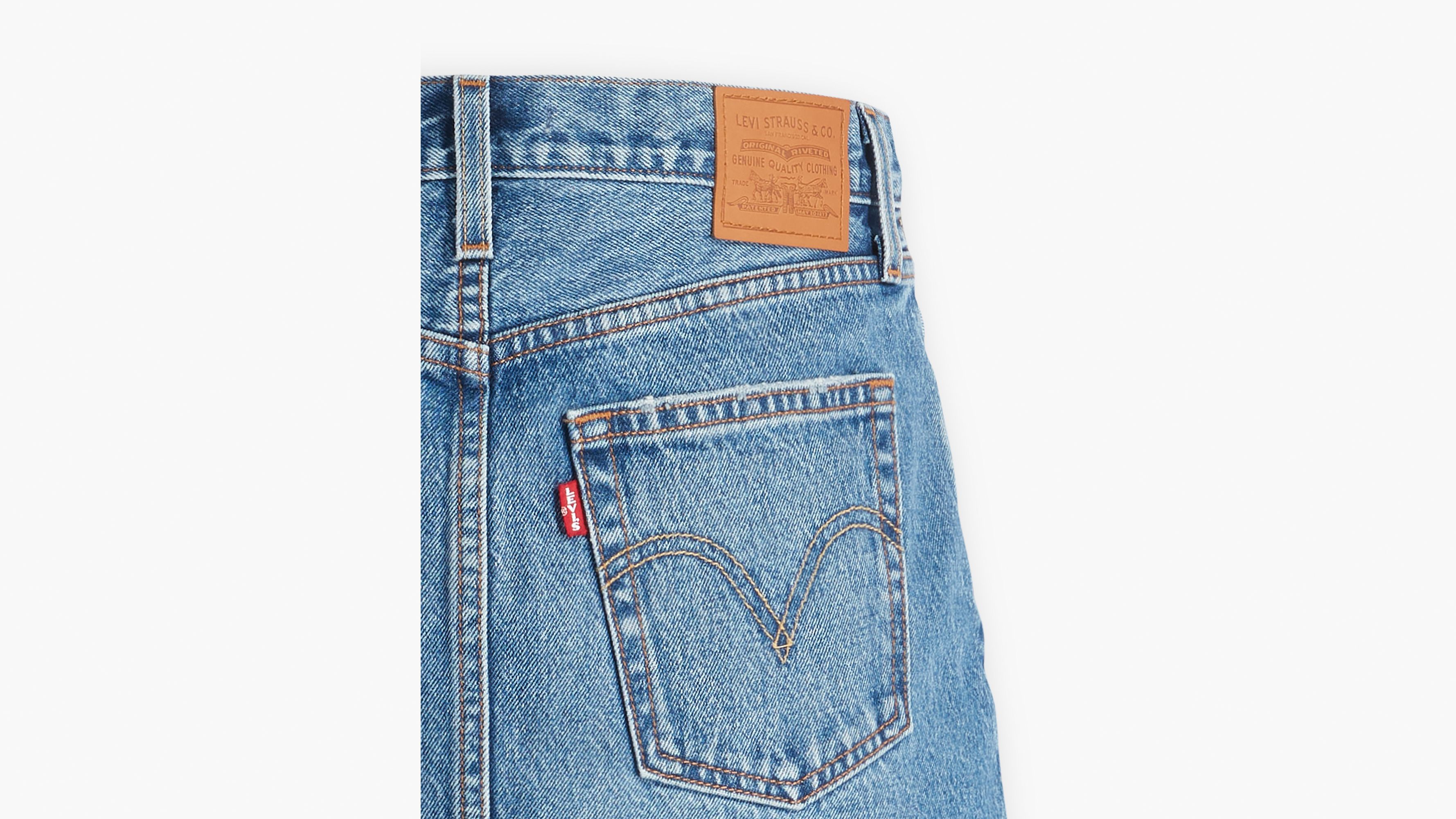 Jupe Icon - Medium Indigo Destructed - Bleu