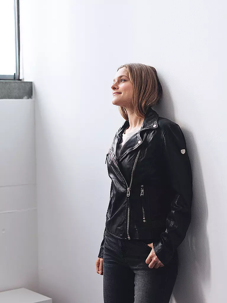 GIPSY BY MAURITIUS Lederjacke schwarz
