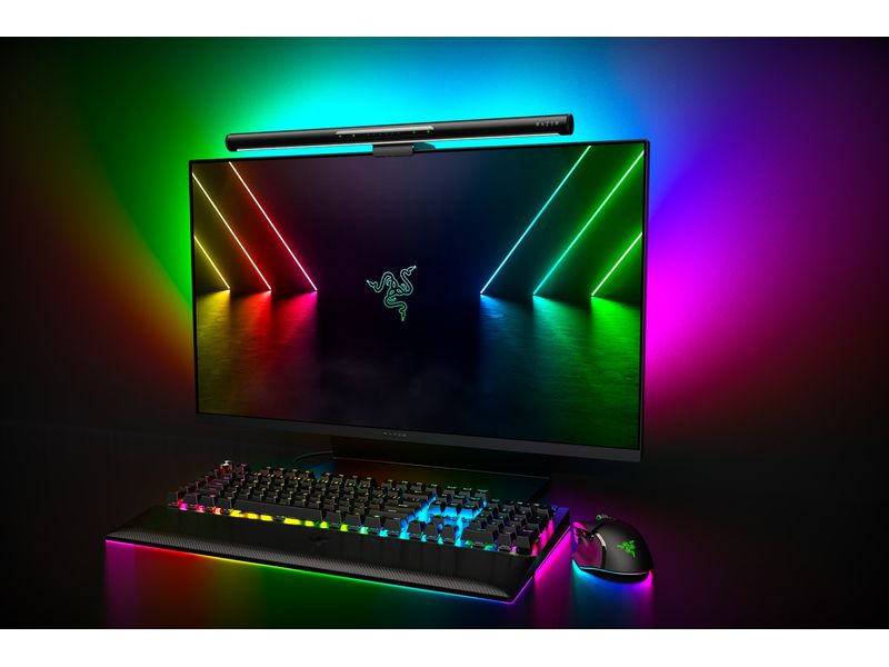 Razer Aether Monitor Light Bar Monitor-Lichtleiste mit dualer Beleuchtung und Razer Chroma RGB