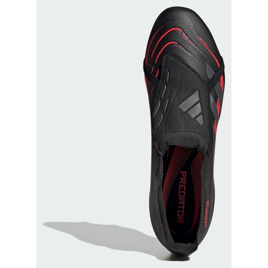 adidas Predator League Fold-over Tongue SG Stealth Victory - Noir/Gris/Lucid Red