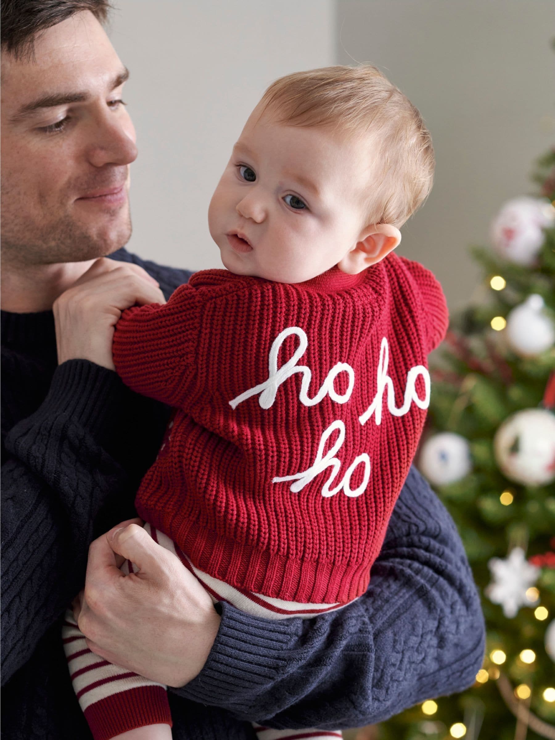 Mamas & Papas Rood Ho Ho Ho Kerstmis Vest en Leggings Set
