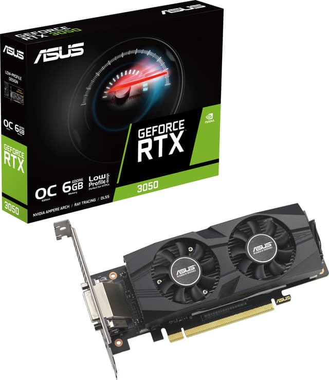 ASUS RTX 3050 O6G LP BRK graphics card