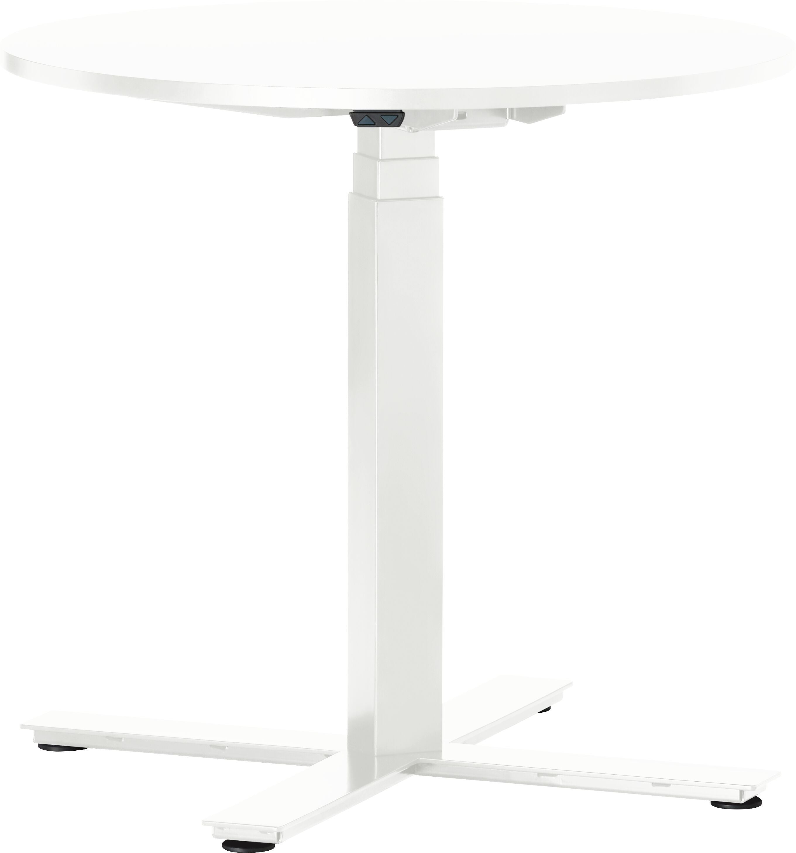 FLEXCUBE Besprechungstisch höhenverstellbar - Weiss / H: 62.5 cm