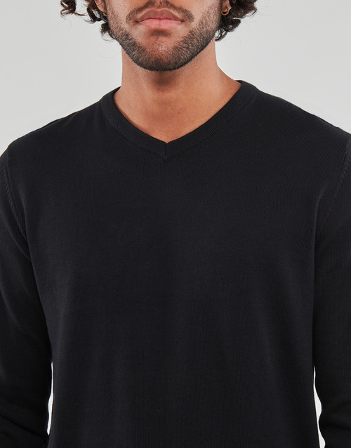 Jack & Jones - JJEBASIC KNIT V-NECK - Noir