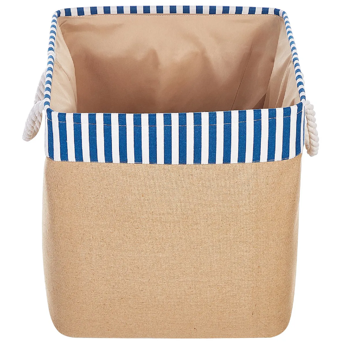 Beliani TUGUL - Lot de 2 paniers en tissu polyester beige