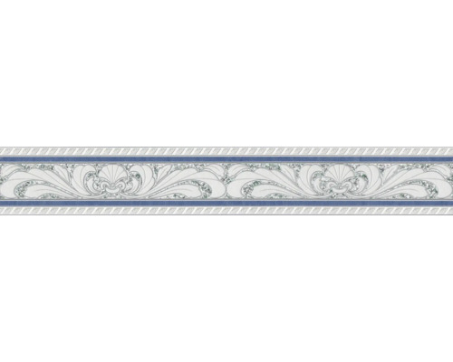 Rand 6816-45 Alleen randen Ornament blauw wit 5 m x 10 cm