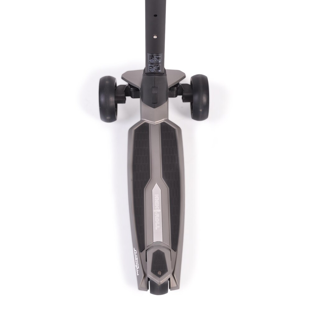 Byox Kinderroller Lamborghini 3 Räder klappbar PU-Räder ABEC-7 LED-Räder Bremse grau