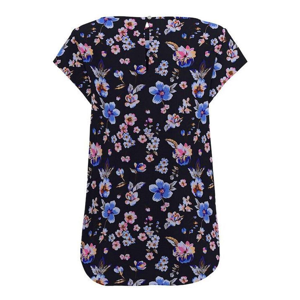 Only Top Marine à fleurs Femme Only Nova