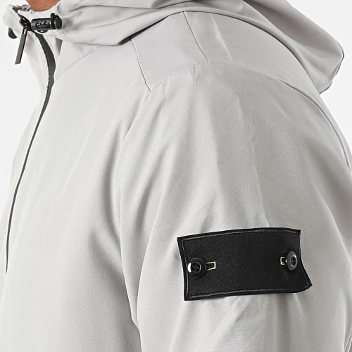 Ensemble Veste Zippée Et Pantalon Cargo Gris
