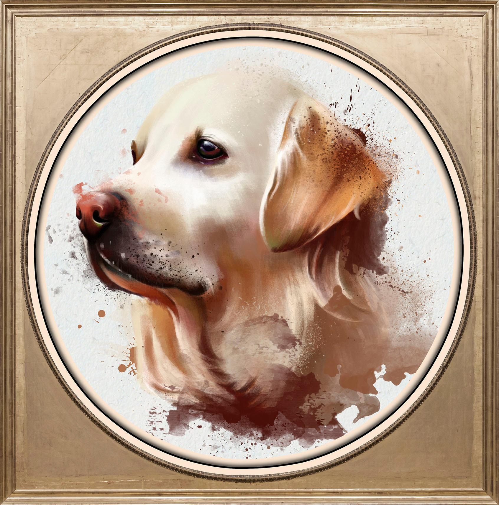 queence Acrylglasbild »Golden Retriever« Gemälde | Haustiere | Hund | Hunde | Hundebilder | Kunst | Tiere Fine Art-Print in Galeriequalität