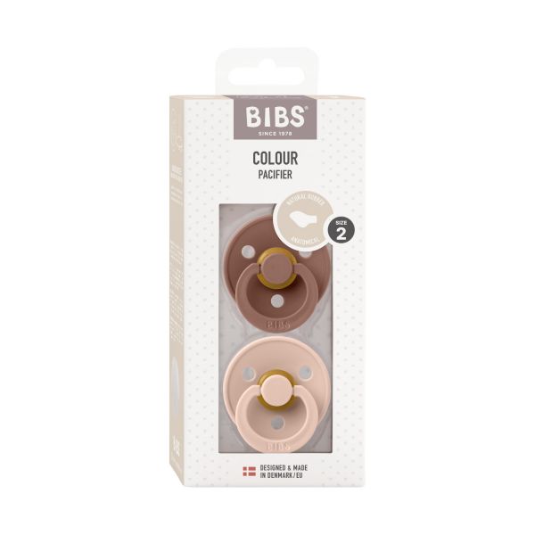 BiBs Fopspeen Anatomisch Blush / Woodchuck 6-18 Mnd 2 Stuks