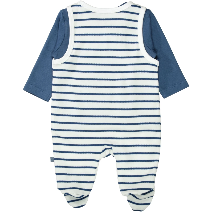 STACCATO Strampler+Shirt offwhite gestreift
