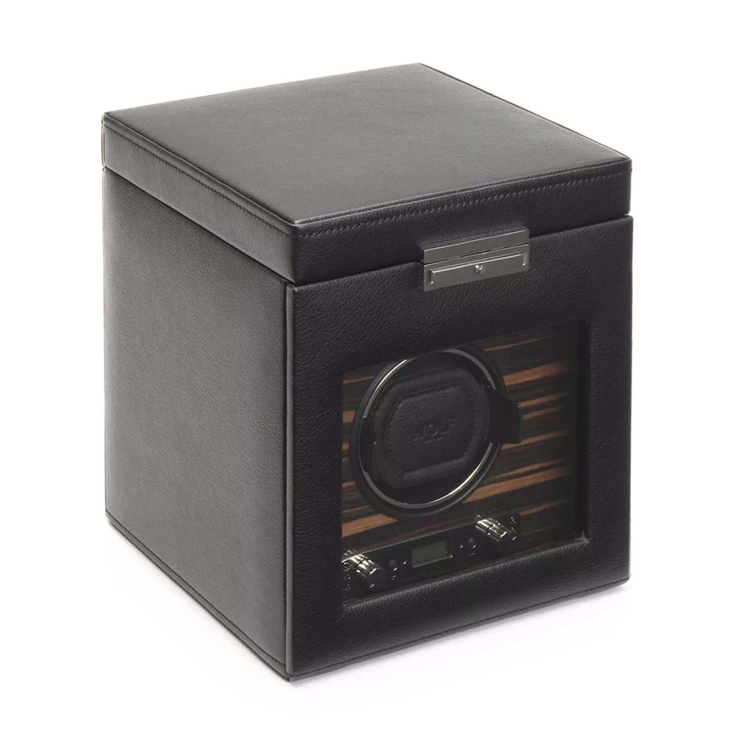 Wolf Roadster Watch Winder 1 ur Sort Imiteret Læder 457156