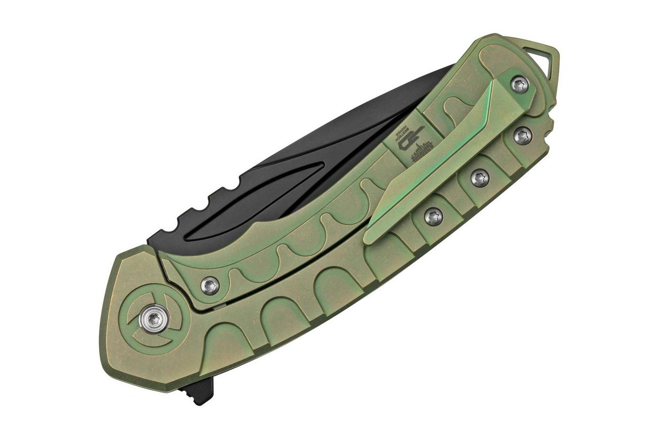 Bestech Buwaya BT2203D Black/Green Titanium, zakmes
