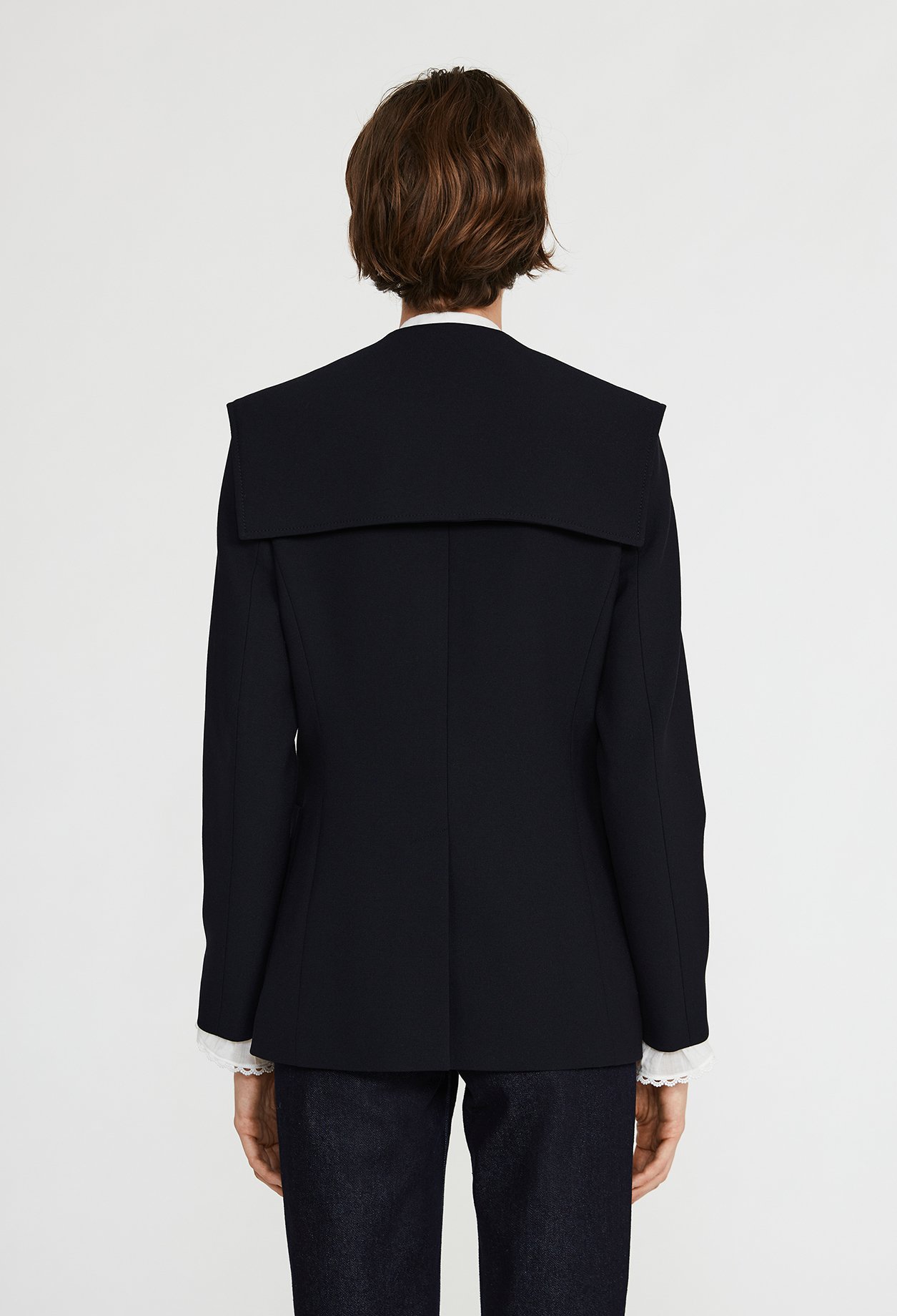 Veste &agrave; col marin