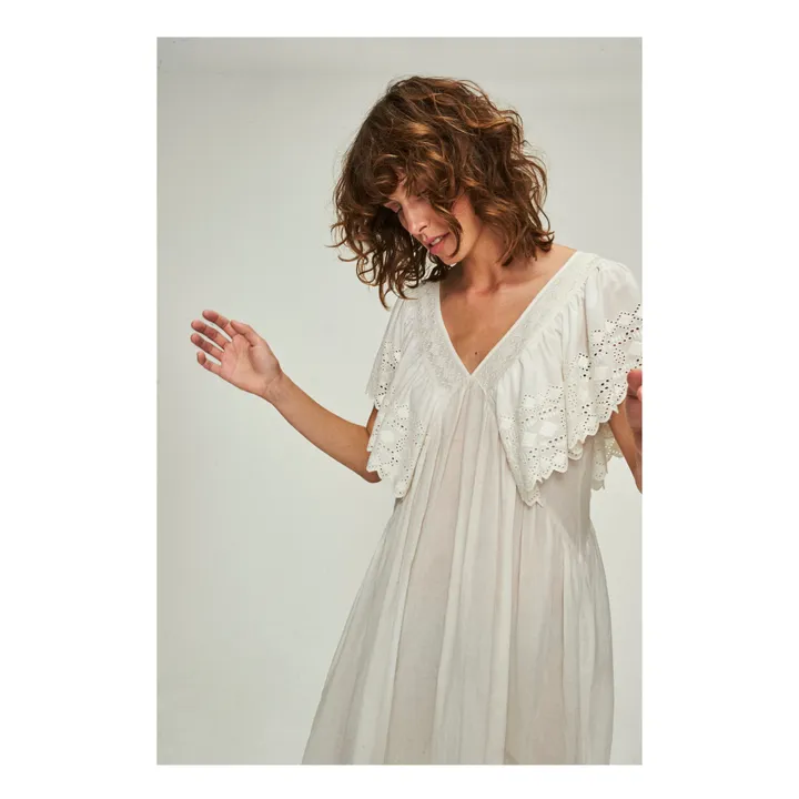 Faune Robe de Nuit Camelia | Ecru
