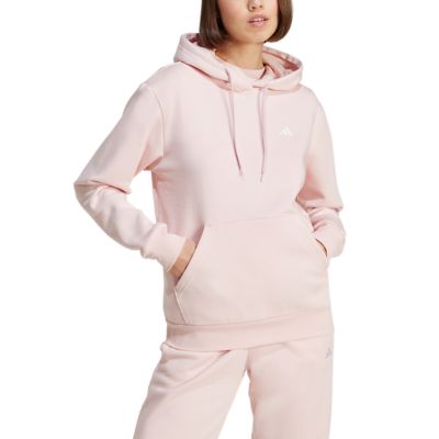 AdidasEssentials Small Logo Feel Cozy Hoodie - pink